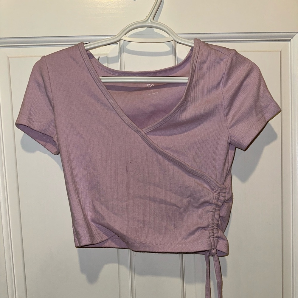 Purple SO crop top